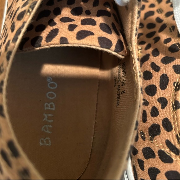 Bamboo Cheetah Print Platform Sneaker - Picture 4 of 4